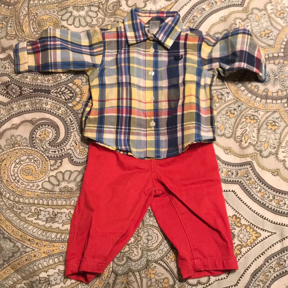 Chaps button down and pants